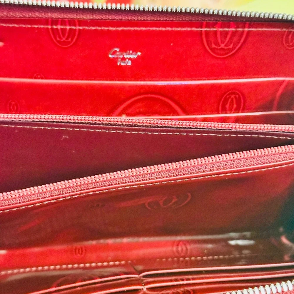 Cartier long zippy wallet patent leather - Picture 9 of 14